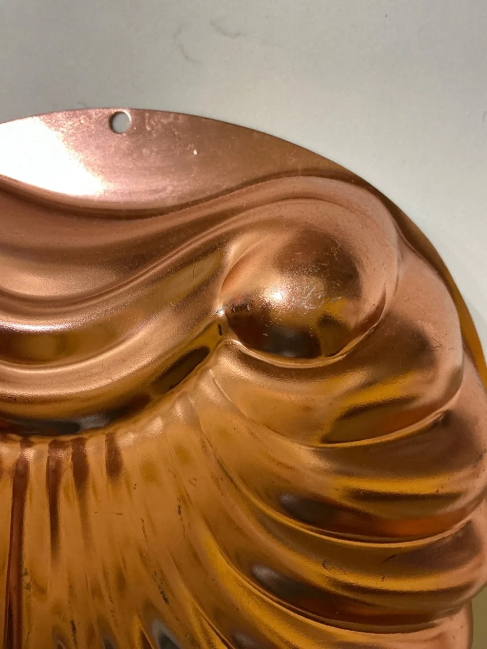 Vintage Wear-Ever Copper Shell Mold #2980 – 6 Cup – Coastal Kitchen Wall Decor